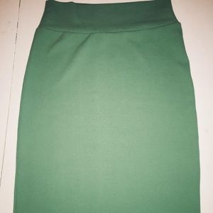 Lula Roe Green skirt Large